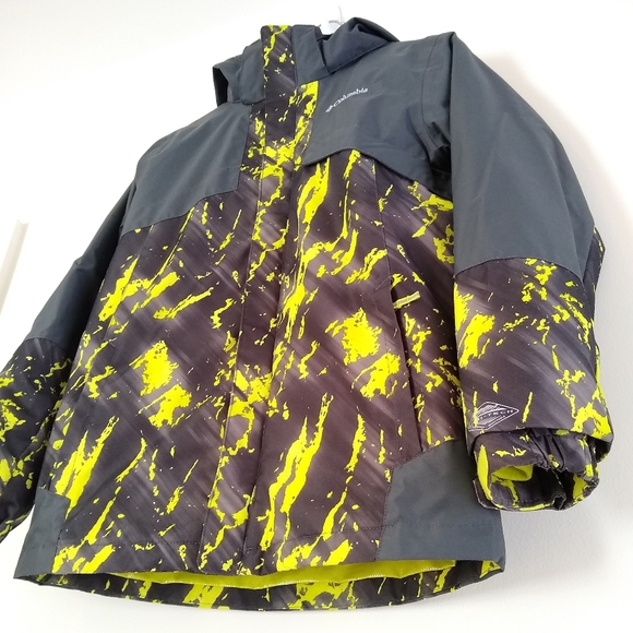 Columbia Kids Jacket - Gray and Yellow - Picture 4 of 15